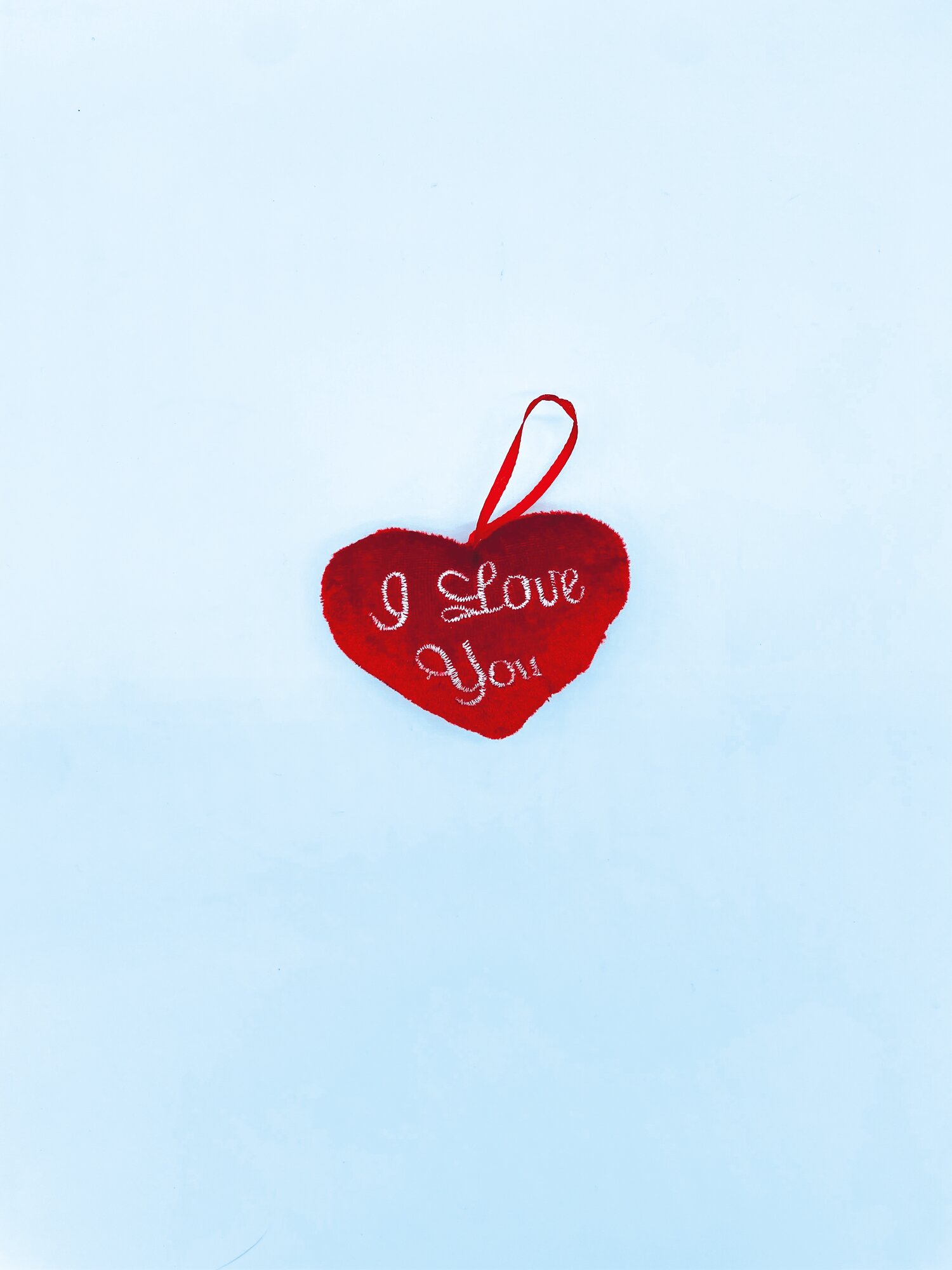 Plüsch-Herzen I LOVE YOU