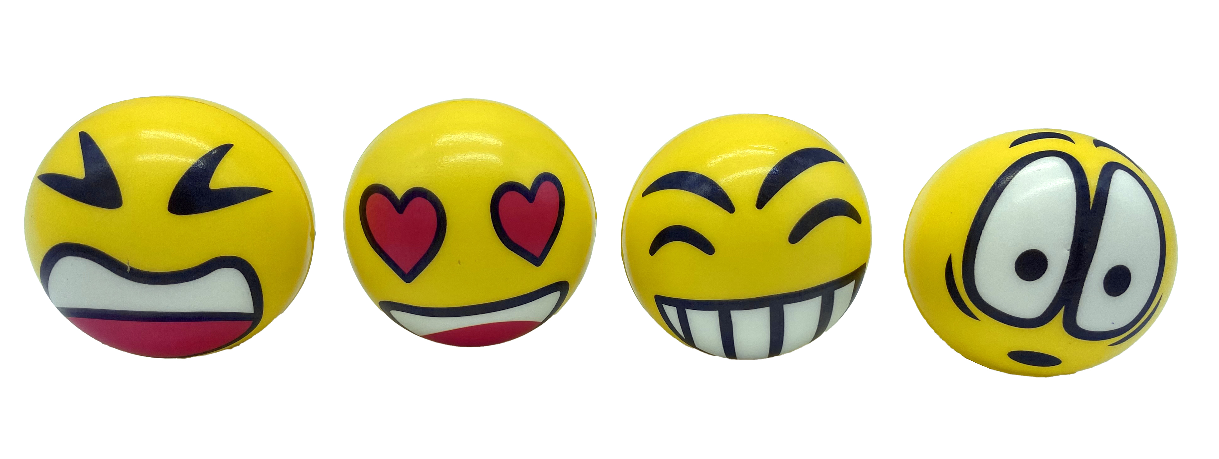 Bälle mit Grimassen