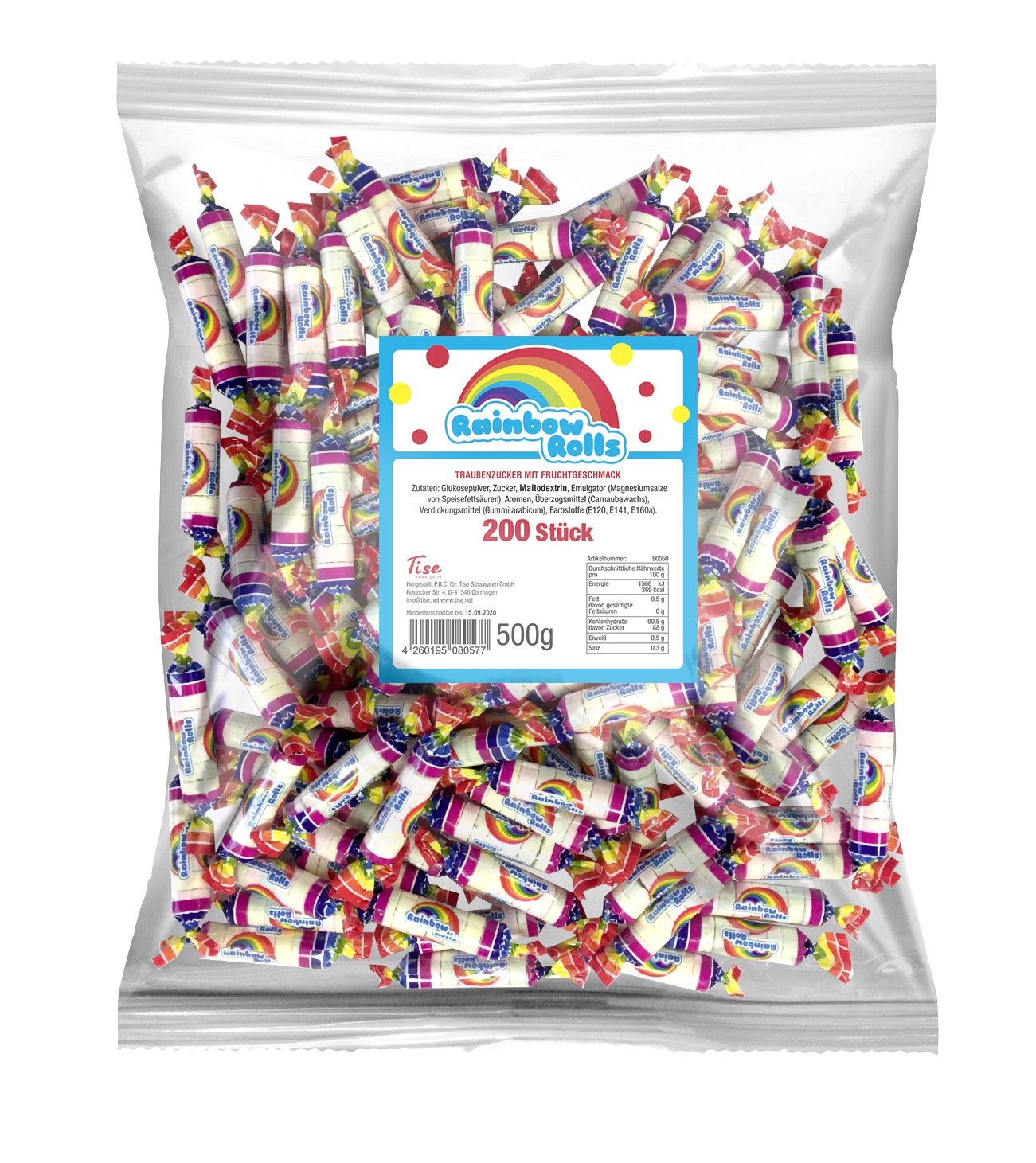 Rainbow Rolls Traubenzucker