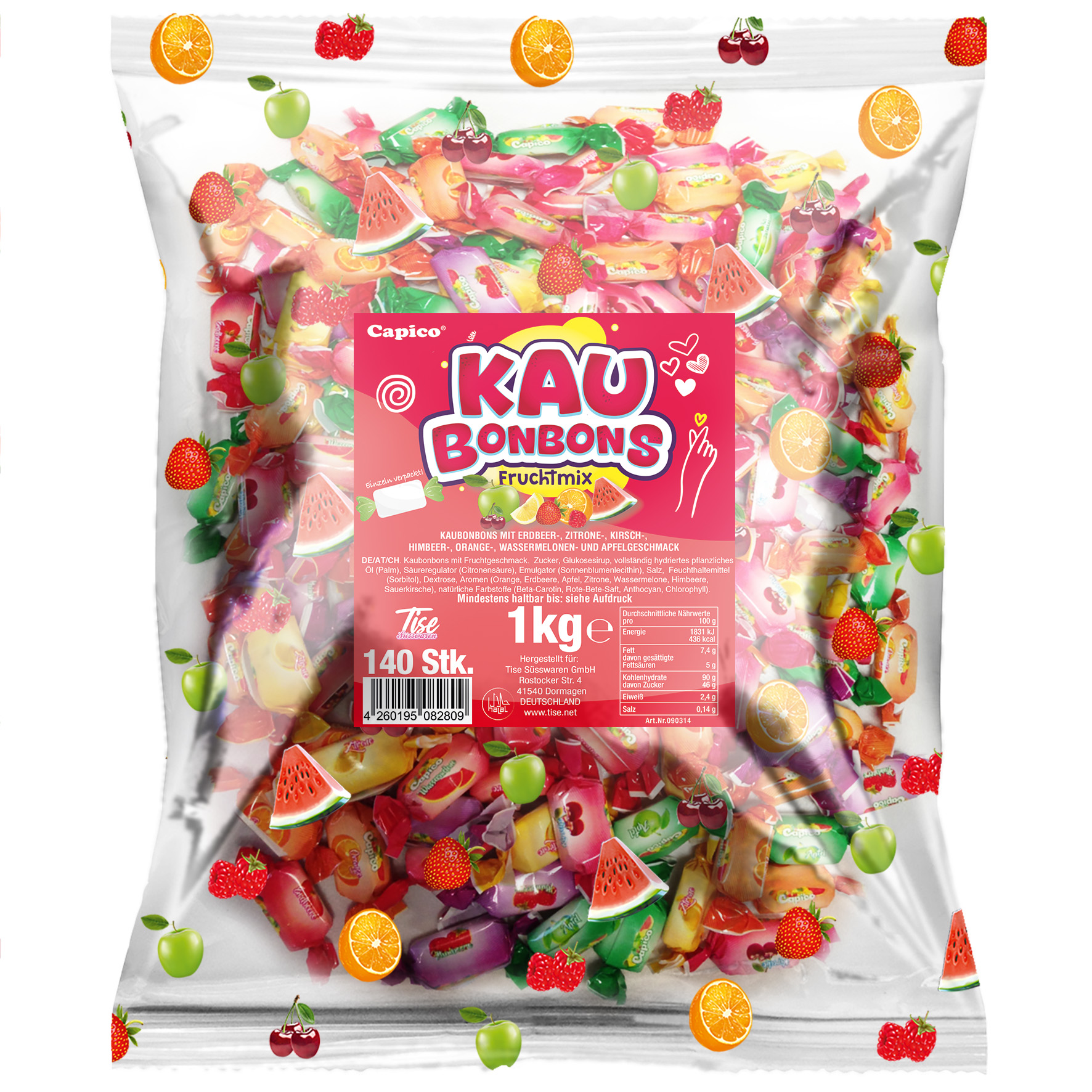 Kaubonbons Fruchtmix